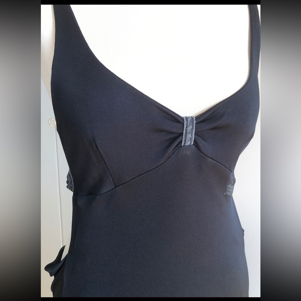 2000s miss sixty black butterfly mesh corset back/ black dress with open back - Picture 8 of 10